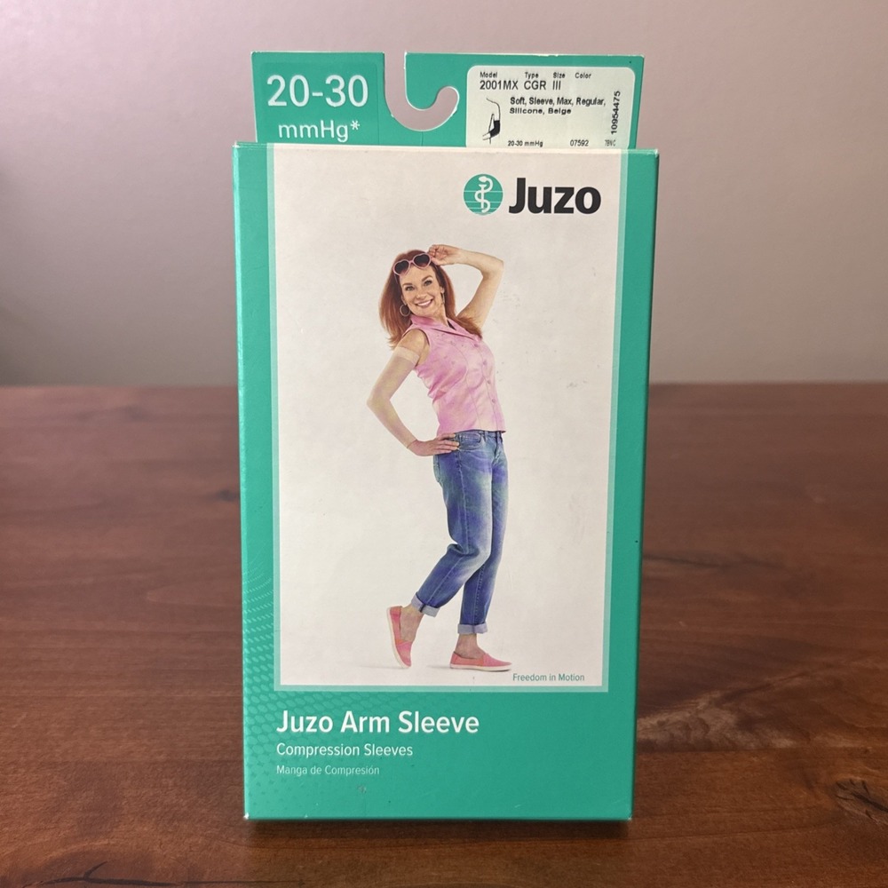 Juzo 3511MX 20-30 mmhg Dynamic Arm Compression Sleeve Max Regular Beige Sz III